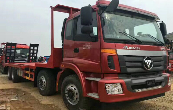 【國(guó)五】歐曼前四后八挖機(jī)平板車